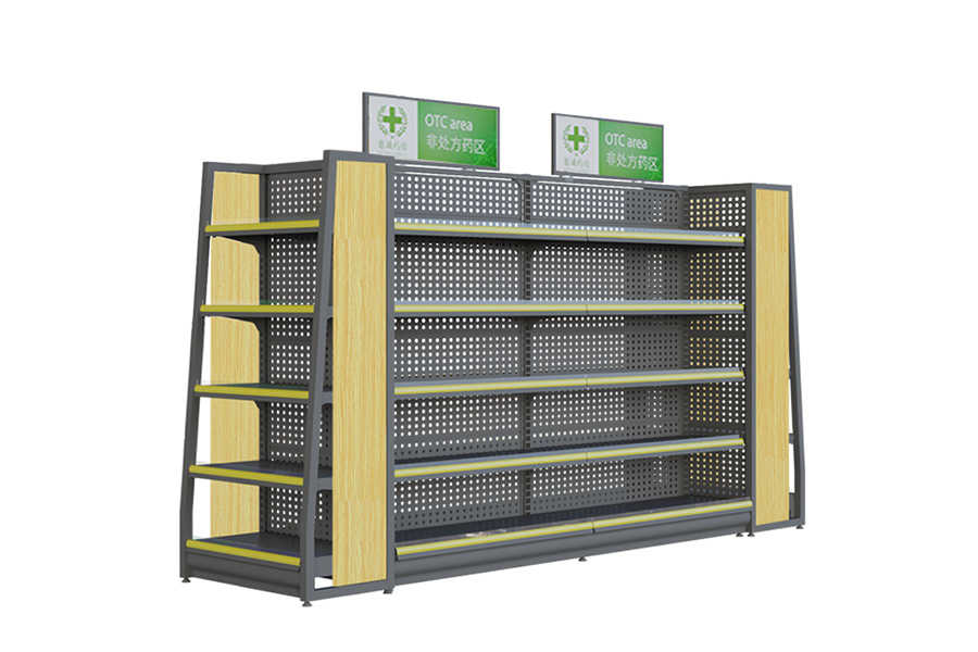 Multifunctional western medicine shelf display rack pharmacy display  shelves for medicine store _ Huicheng shelf